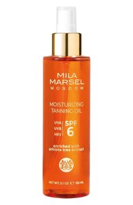 Увлажняющее масло для тела с эффектом загара SPF 6 (150ml) MilaMarsel