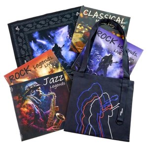 Various Artists Various ArtistsВиниловые Пластинки Эксклюзивные Издания Аудиомании. Promo (4 LP) С Сумкой-шопером Для Виниловых Пластинок и Банданой В Подарок