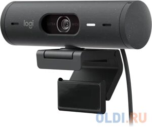 Веб-камера/ logitech BRIO 500 HD webcam - graphite - USB