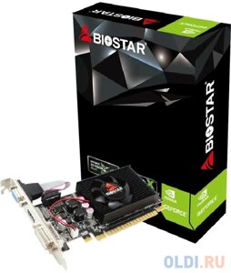 Видеокарта biostar PCI-E G210-1GB D3 LP nvidia geforce 210 1gb 64bit DDR3 589/1333 dvix1 hdmix1 crtx1 ret low profile