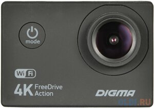 Видеорегистратор Digma FreeDrive Action 4K WiFi черный 8Mpix 2160x3840 2160p 140гр.