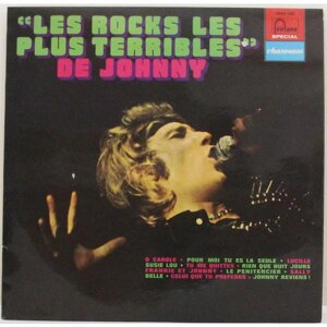 Винтажная виниловая пластинка johnny hallyday - LES ROCKS LES PLUS terribles DE johnny
