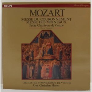Винтажная виниловая пластинка mozart - MESSE DU couronnement, INTER NATOS mulierum, MESSE DES moineaux