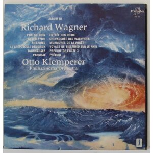 Винтажная виниловая пластинка wagner - L'OR DU RHIN, LA walkyrie (ACTE III), siegfried 6 (ACTE II) (OTTO klemperer)