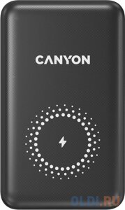 Внешний аккумулятор Power Bank 10000 мАч Canyon CNS-CPB1001B черный