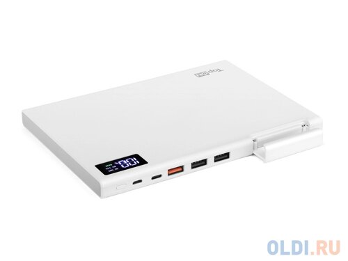 Внешний аккумулятор TopON TOP-MAX2/W 30000мАч USB-C Quick Charge 3.0, 3 USB порта, компл. Кабелей, Цвет белый