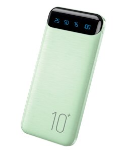 Внешний аккумулятор Wekome Minre Series Led Display Power Bank 10000 mah (WP-161) Light Green