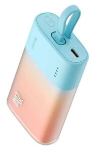 Внешний аккумулятор Xiaomi Baseus Pocket Fast Charging Power Bank Lighting 5200 mAh (PPKDC05L) Orange