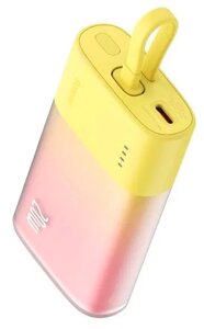 Внешний аккумулятор Xiaomi Baseus Pocket Fast Charging Power Bank Lighting 5200 mAh (PPKDC05L) Yellow
