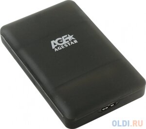 Внешний контейнер для HDD 2.5 SATA AgeStar 31UBCP3 USB3.1 алюминий черный