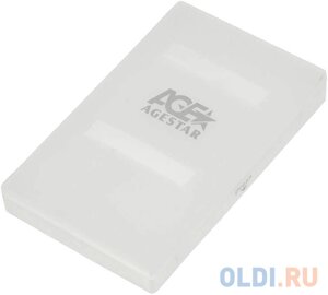 Внешний контейнер для HDD 2.5 SATA AgeStar SUBCP1 USB2.0 белый