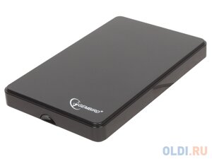 Внешний корпус 2.5 Gembird EE2-U2S-40P, черный, USB 2.0, SATA, пластик