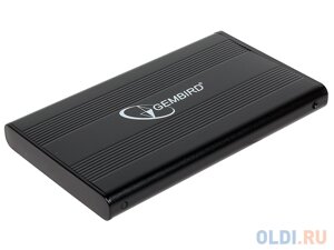 Внешний корпус 2.5 Gembird EE2-U2S-5, черный, USB 2.0, SATA