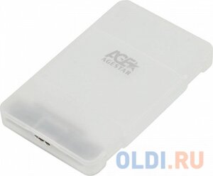 Внешний корпус для HDD/SSD AgeStar 3UBCP1-6G SATA пластик белый 2.5