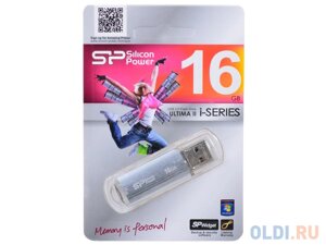 Внешний накопитель 16GB USB Drive USB 2.0 Silicon Power Ultima II Silver I-series (SP016GBUF2M01V1S)