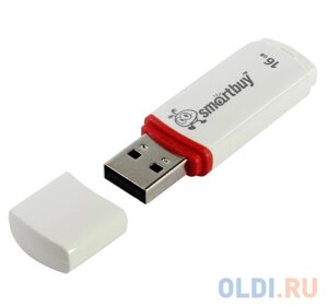 Внешний накопитель 16Gb USB Drive USB2.0 Smartbuy Crown White (SB16GBCRW-W)