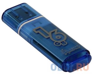 Внешний накопитель 16Gb USB Drive USB2.0 Smartbuy Glossy series Blue (SB16GBGS-B)