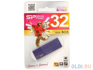 Внешний накопитель 32GB USB Drive USB 3.0 Silicon Power Blaze B05 Blue (SP032GBUF3B05V1D)