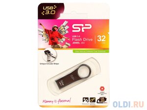 Внешний накопитель 32GB USB Drive USB 3.0 Silicon Power Jewel J80 Titanium (SP032GBUF3J80V1T)