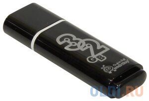 Внешний накопитель 32Gb USB Drive USB2.0 Smartbuy Glossy series Black (SB32GBGS-K)