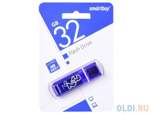 Внешний накопитель 32Gb USB Drive USB3.0 Smartbuy Glossy series Dark Blue (SB32GBGS-DB)