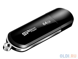 Внешний накопитель 64GB USB Drive USB 2.0 Silicon Power Luxmini 322 Black (SP064GBUF2322V1K)
