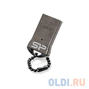 Внешний накопитель 8GB USB Drive USB 2.0 Silicon Power Touch T01 Black (SP008GBUF2T01V1K)