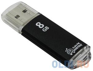 Внешний накопитель 8Gb USB Drive USB2.0 Smartbuy V-Cut Black (SB8GBVC-K)