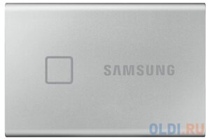 Внешний SSD диск 1.8 1 Tb USB Type-C Samsung T7 Touch (MU-PC1T0S/WW) серебристый