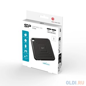 Внешний SSD диск 1 Tb USB Type-C Transcend ESD360C серый