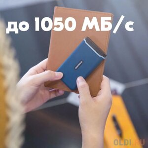 Внешний SSD диск 2.5 1 Tb USB Type-C Transcend ESD370C синий