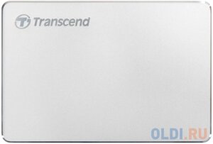 Внешний жесткий диск 2.5 1 Tb USB 3.1 Transcend StoreJet 25C3S (TS1TSJ25C3S) серебристый