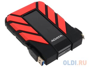 Внешний жесткий диск 2.5 2 Tb USB 3.0 A-Data AHD710P-2TU31-CRD красный черный