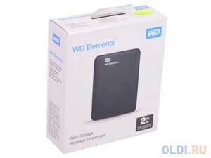 Внешний жесткий диск 2.5 2 Tb USB 3.0 Western Digital WDBU6Y0020BBK-WESN черный