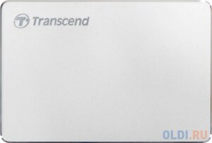 Внешний жесткий диск 2.5 2 Tb USB 3.1 Transcend StoreJet 25C3S (TS2TSJ25C3S) серебристый