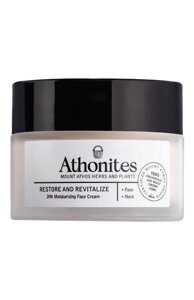 Восстанавливающий крем для лица «Увлажнение на 24 часа»50ml) Athonites