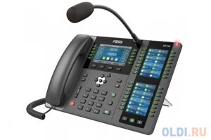 X210i Телефон IP Fanvil IP телефон 20 линий, внешний микрофон, цветной экран 4.3quot; два доп. цветных экрана 3.5quot; HD, Opus, 10/100/1