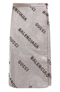 Юбка с отделкой стразами Gucci x Balenciaga Gucci