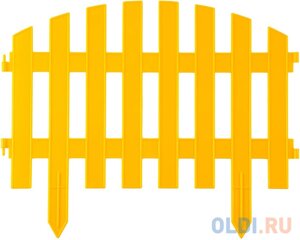 Забор декоративный GRINDA АР ДЕКО, 28x300 см, желтый [422203-Y]