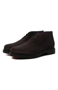 Замшевые ботинки Santoni