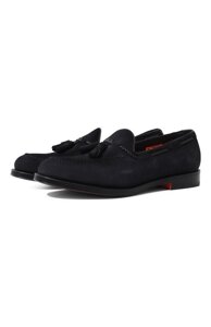 Замшевые лоферы Hill Santoni