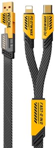 Зарядный кабель Wekome Mecha Series Magnetic Data Cable 4 in 1 65W (WDC-26) Yellow