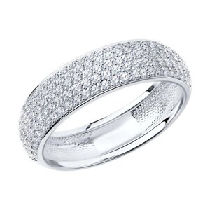 Женское кольцо SOKOLOV из белого золота с бриллиантами