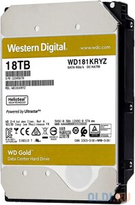 Жёсткий диск 3.5 18 Тб 7200rpm 512 Western Digital Gold Enterprise Class SATA III WD181KRYZ