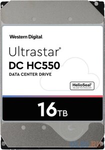 Жесткий диск WD original SAS 3.0 16tb 0F38357 WUH721816AL5204 ultrastar DC HC550 (7200rpm) 512mb 3.5