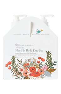 Жидкое мыло для рук и лосьон для тела с маслами розы и ветивера Therapeutic (2x500ml) Empire Australia