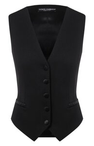 Жилет из шерсти и шелка Dolce & Gabbana