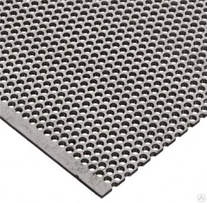 Перфорированный лист s= 1 мм, Раскрой: 1х2 м, Материал: сталь, Перфорация: шестиугольная