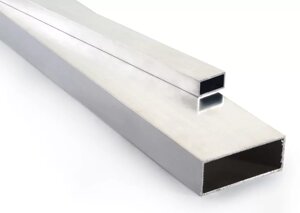 Труба алюминиевая профильная Размер А: 60-150 мм, Размер В: 40 мм, Стенка: 2.5 мм, L= 3 м