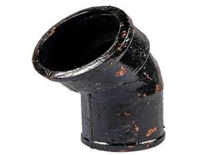 Угольник чугунный D= 32 мм, Покрытие: цинк, Марка чугуна: ЧК